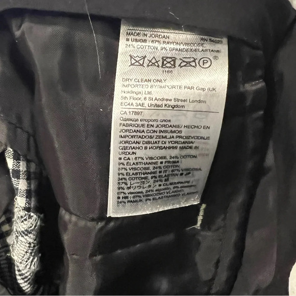 Banana Republic gray and white stripped pants, size 00 - Picture 5 of 5